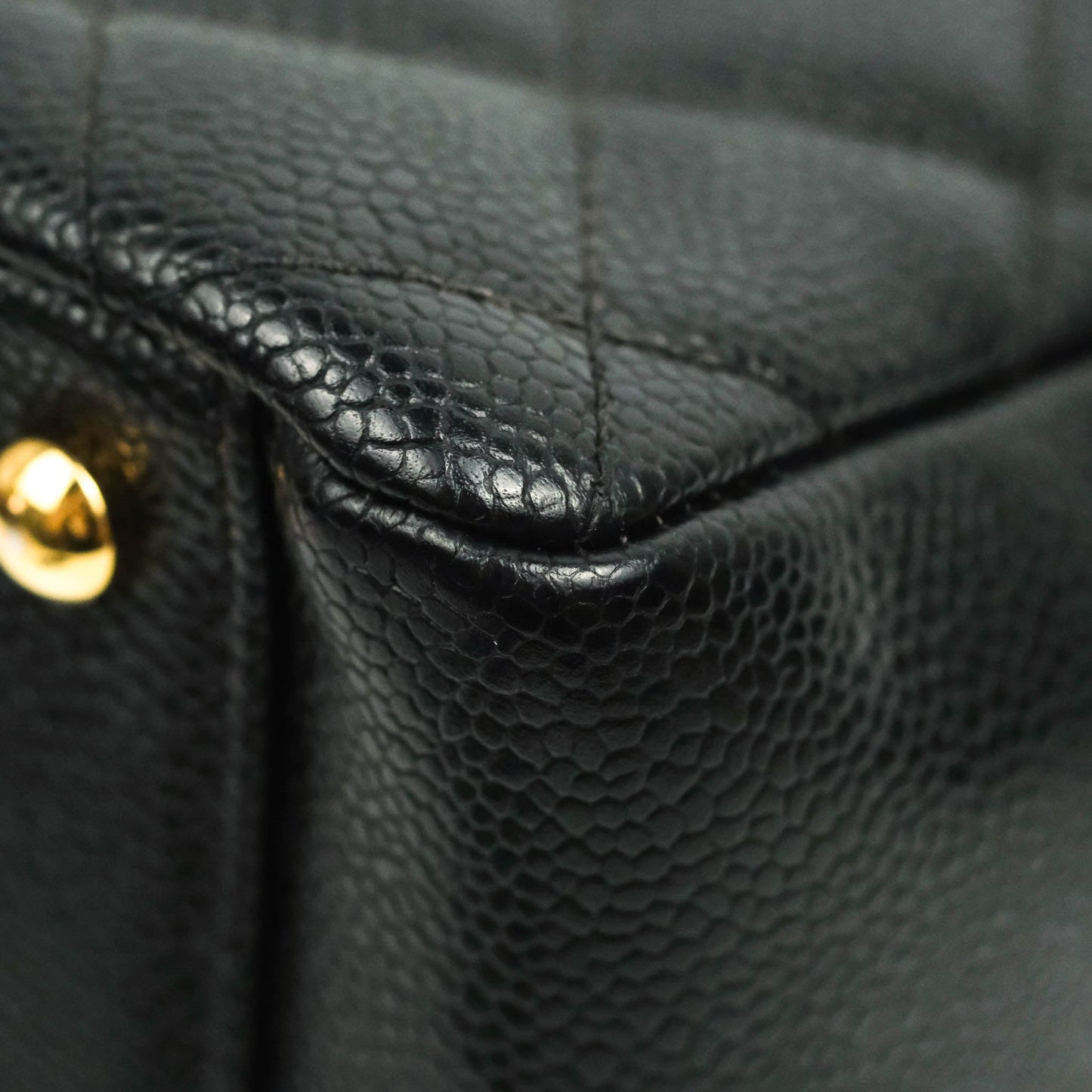 Chanel PTT Petite Timeless Shopping Tote Bag Black Caviar Gold Hardware