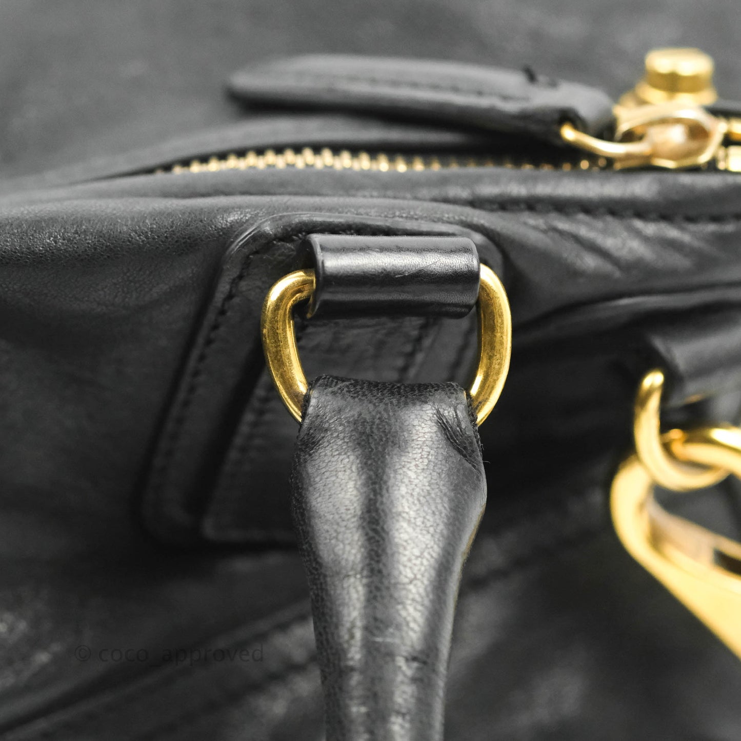 Givenchy Pandora Medium Black Leather Shoulder Bag