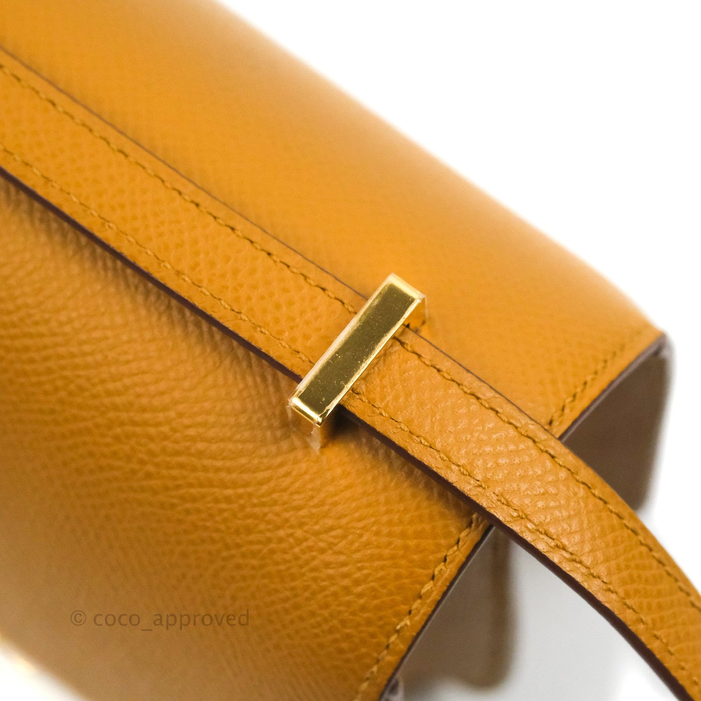 Hermès Constance Mini 18cm Sesame Epsom Gold Hardware