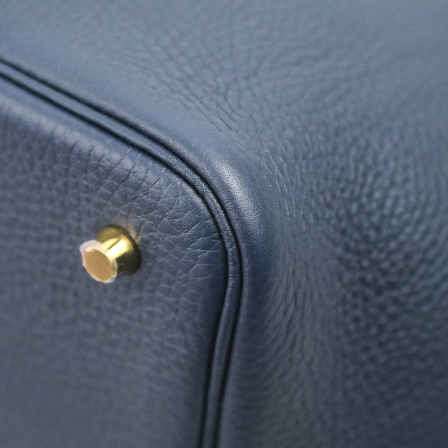 Hermès Picotin 22 Clemence Bleu Nuit Gold Hardware