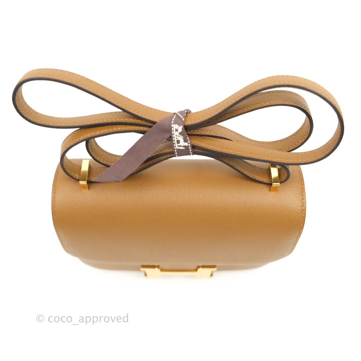 Hermès Constance Mini 18cm Alezan Epsom Gold Hardware