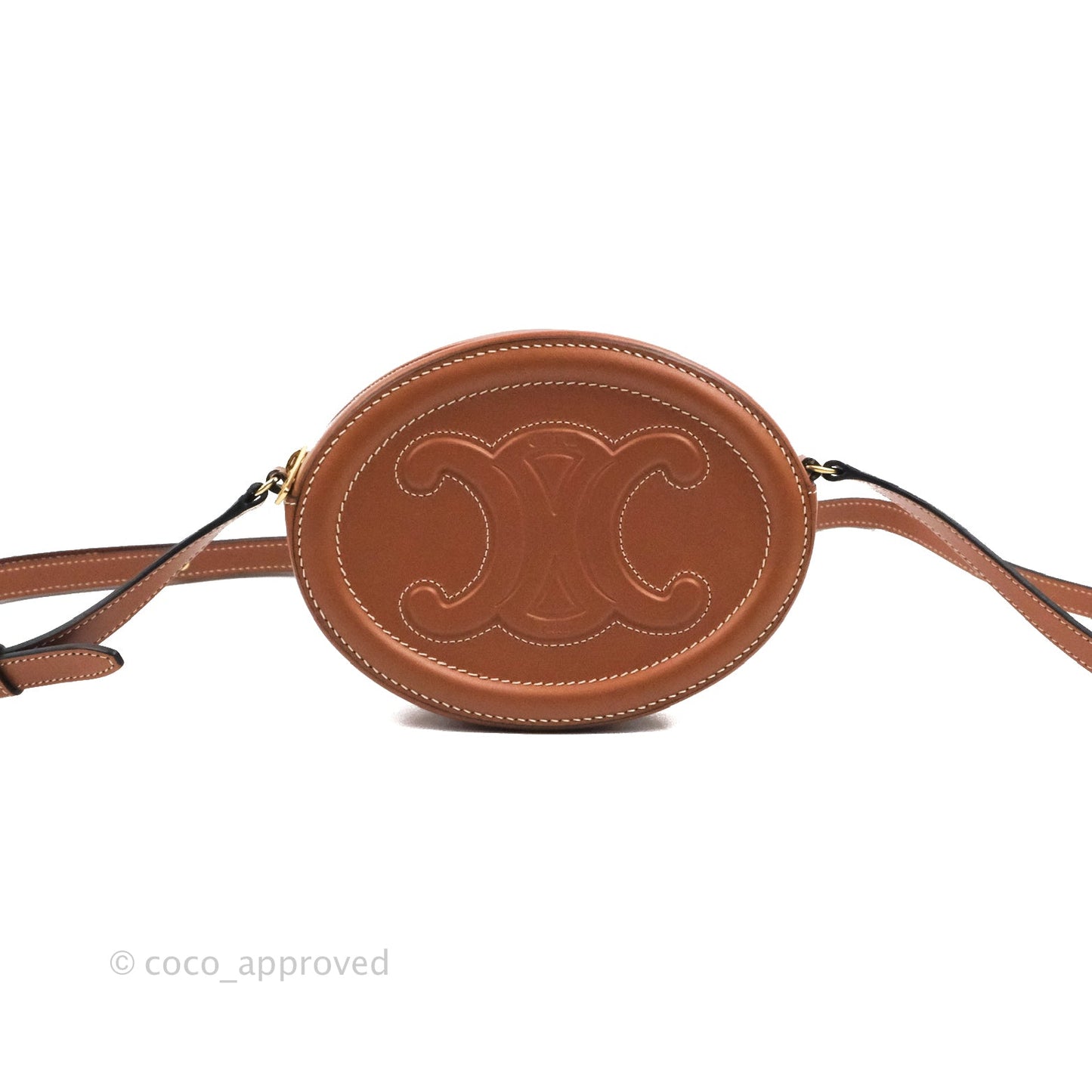 Celine Oval Bag Cuir Triophe Tan Calfskin