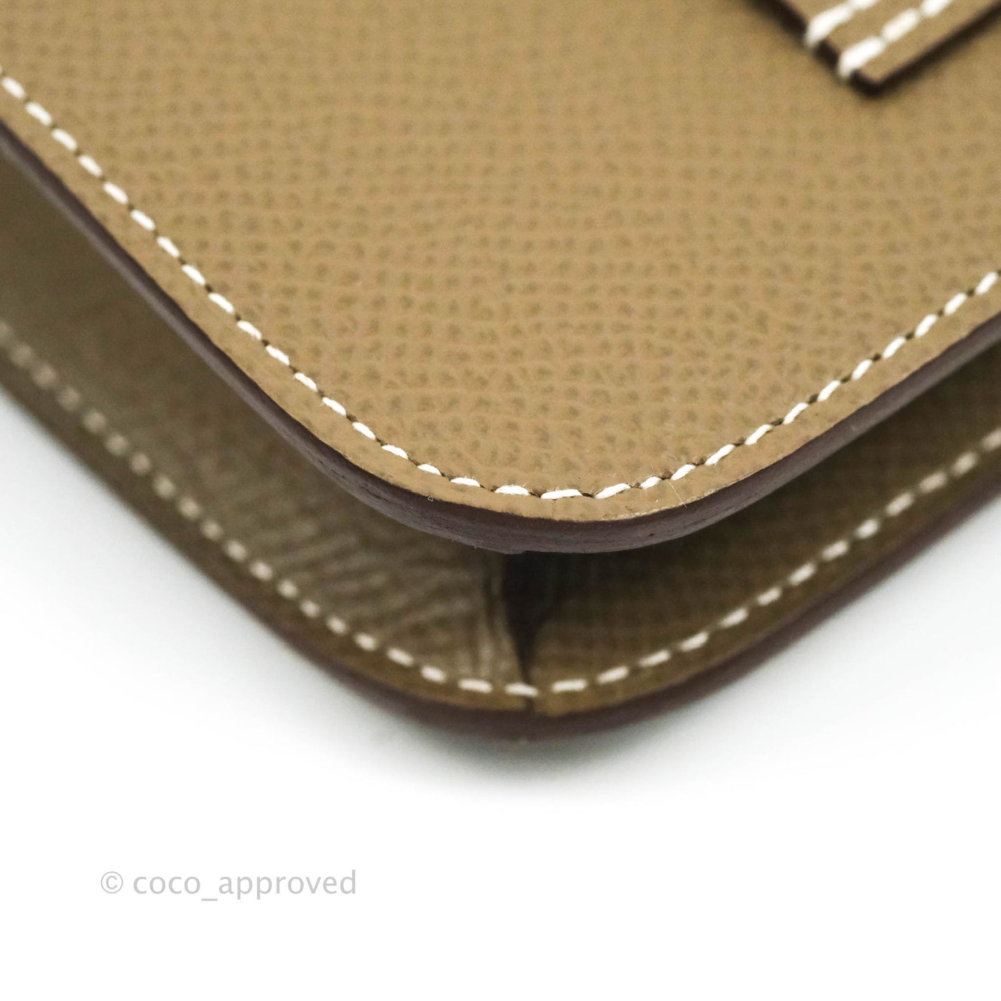 Hermès Constance Slim Wallet Etoupe Epsom Palladium Hardware