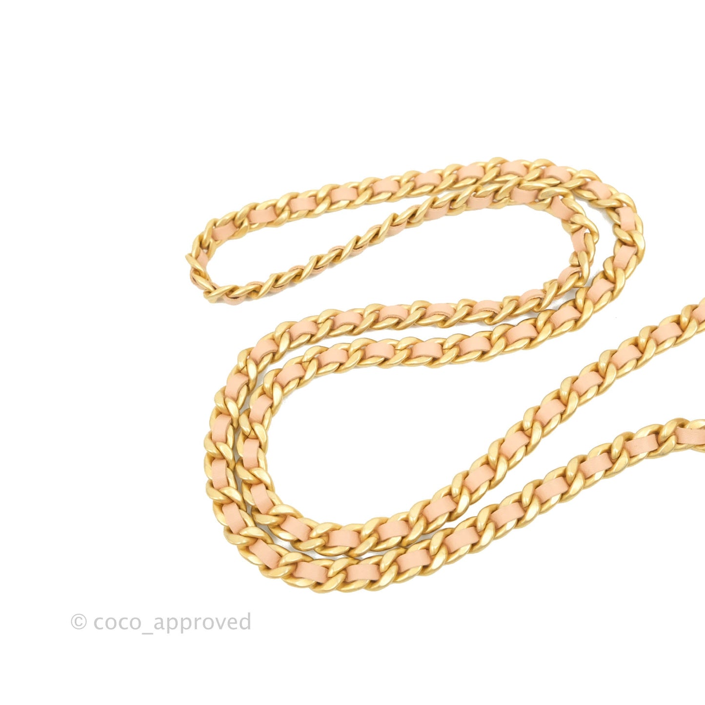 Chanel Clutch with Chain Beige Pink Calfskin Aged Gold Hardware