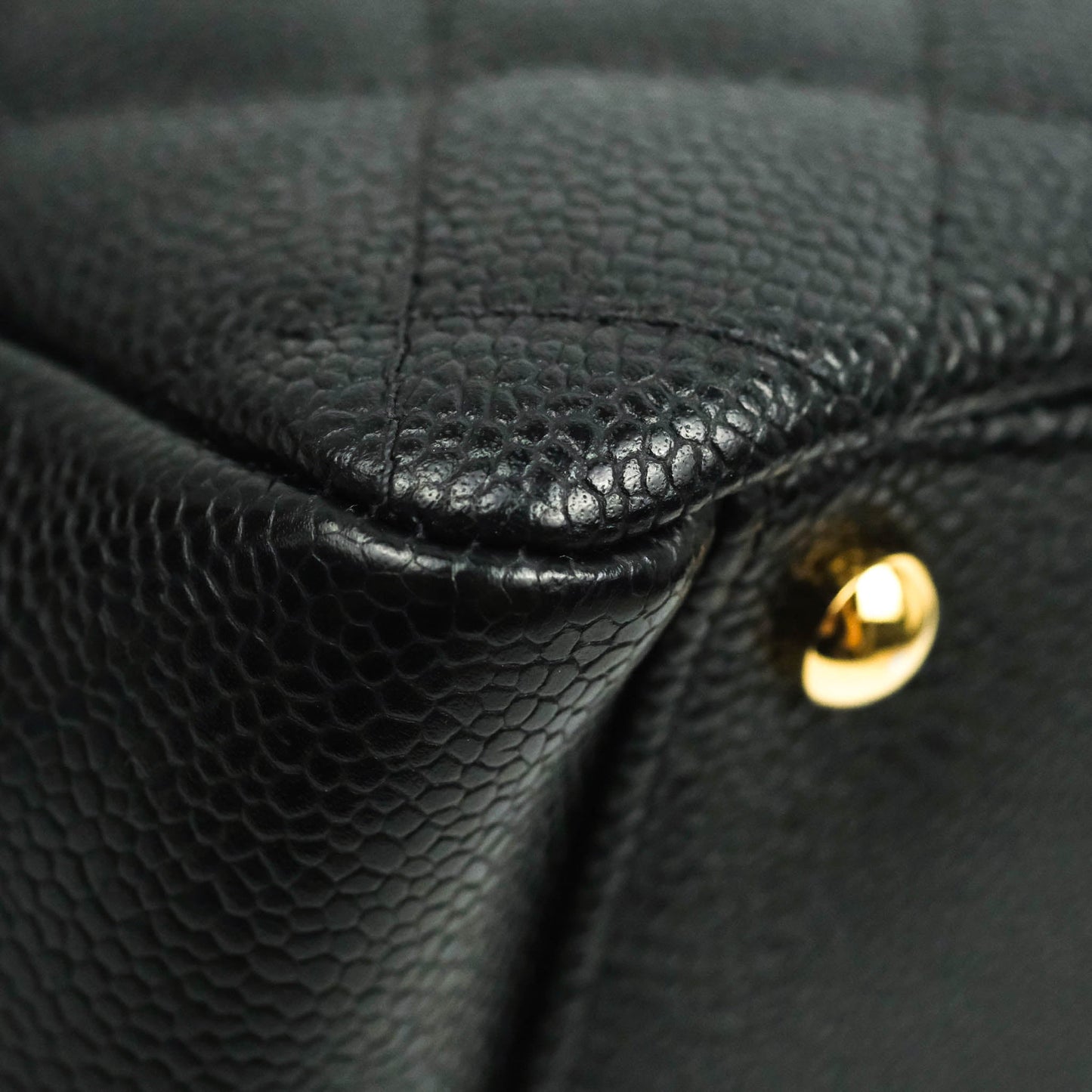 Chanel PTT Petite Timeless Shopping Tote Bag Black Caviar Gold Hardware