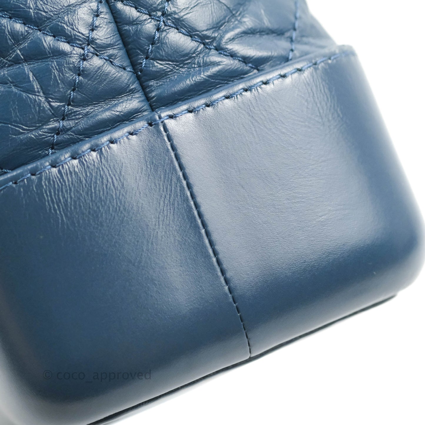 Chanel Small Gabrielle Backpack Navy Aged Calfskin