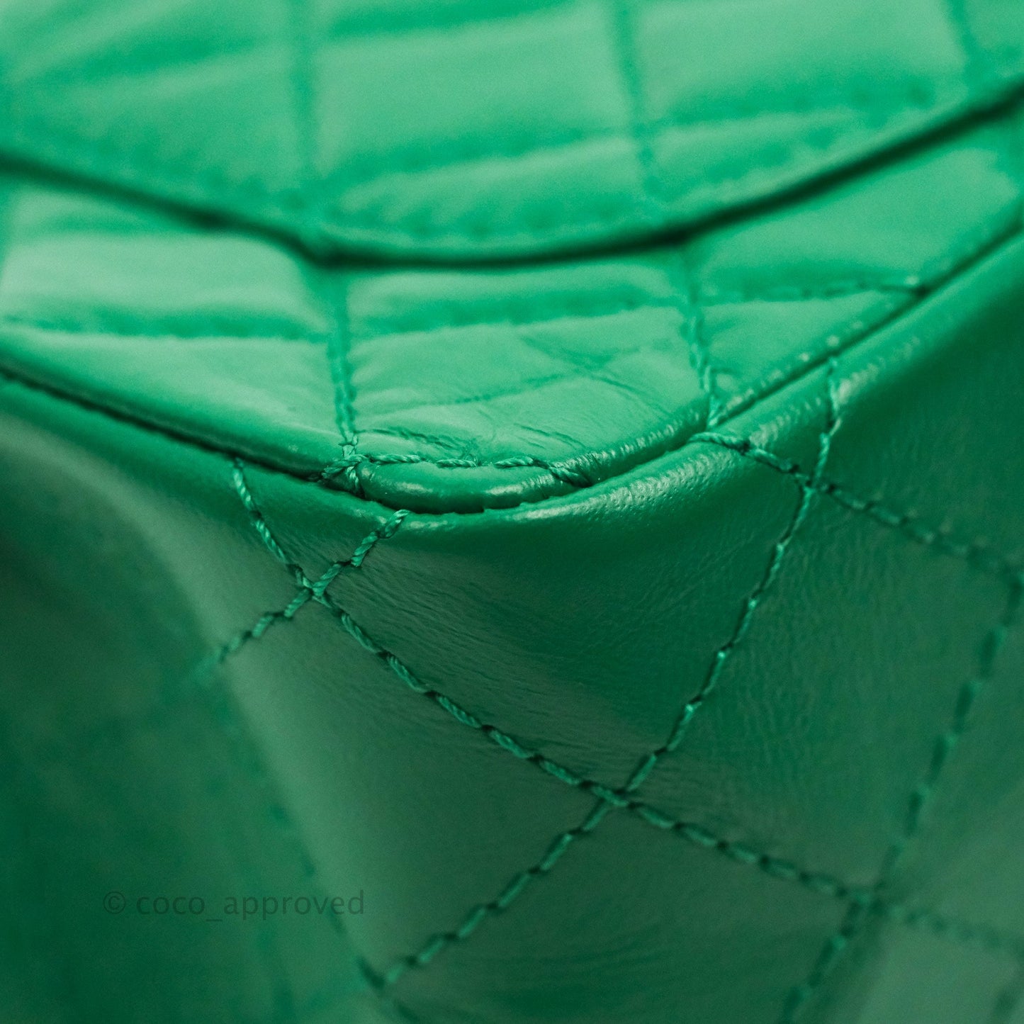 Chanel Mini Reissue 224 Green Aged Calfskin Aged Gold Hardware