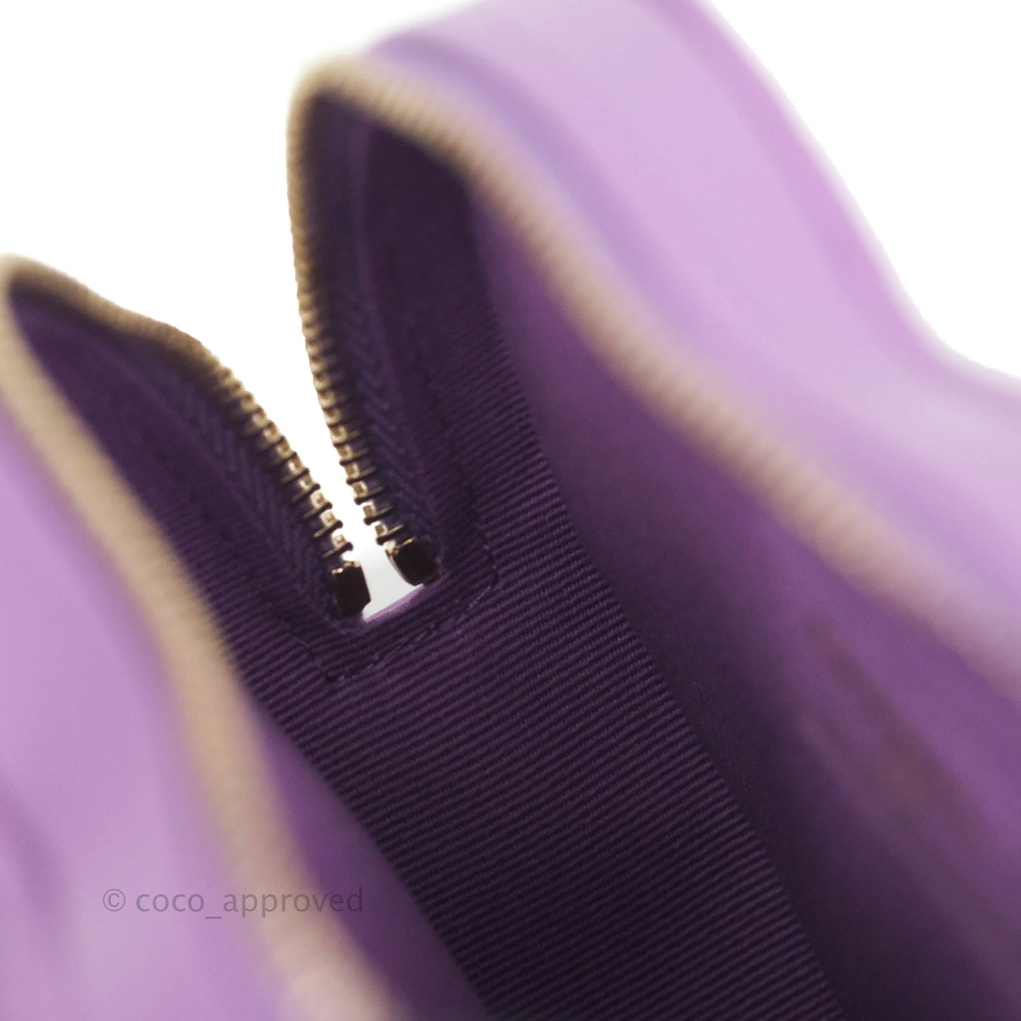 Chanel Small Heart Bag Purple Lambskin Gold Hardware 22S