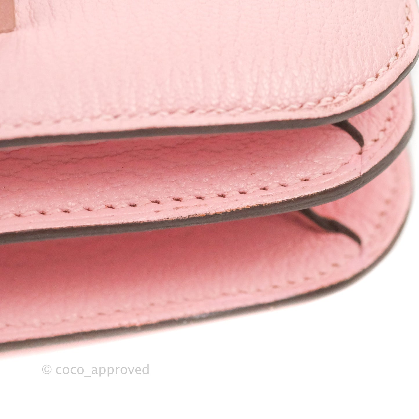 Hermès Constance III Mini 18cm Sakura Chevre Mysore Palladium Hardware
