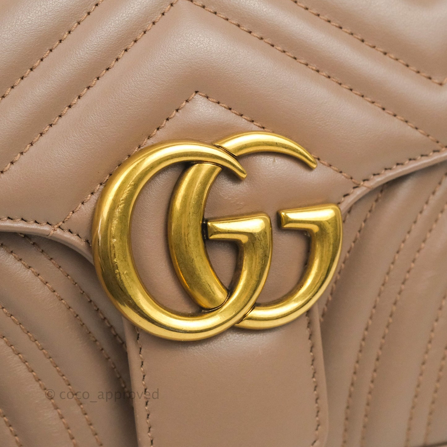 Gucci GG Marmont Matelassé Leather Small Bag Dusty Pink