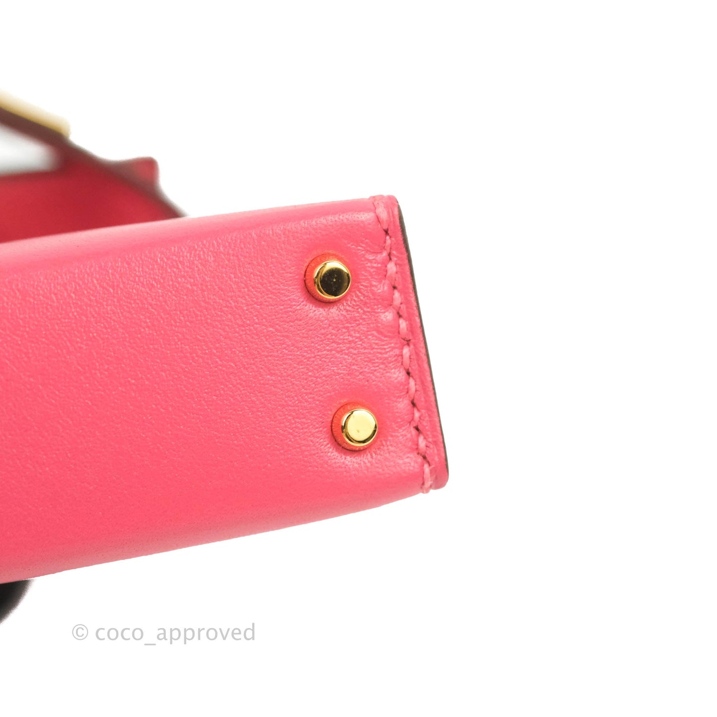Hermès Kelly Twilly Around Bag Charm Pink Tadelakt Gold Hardware