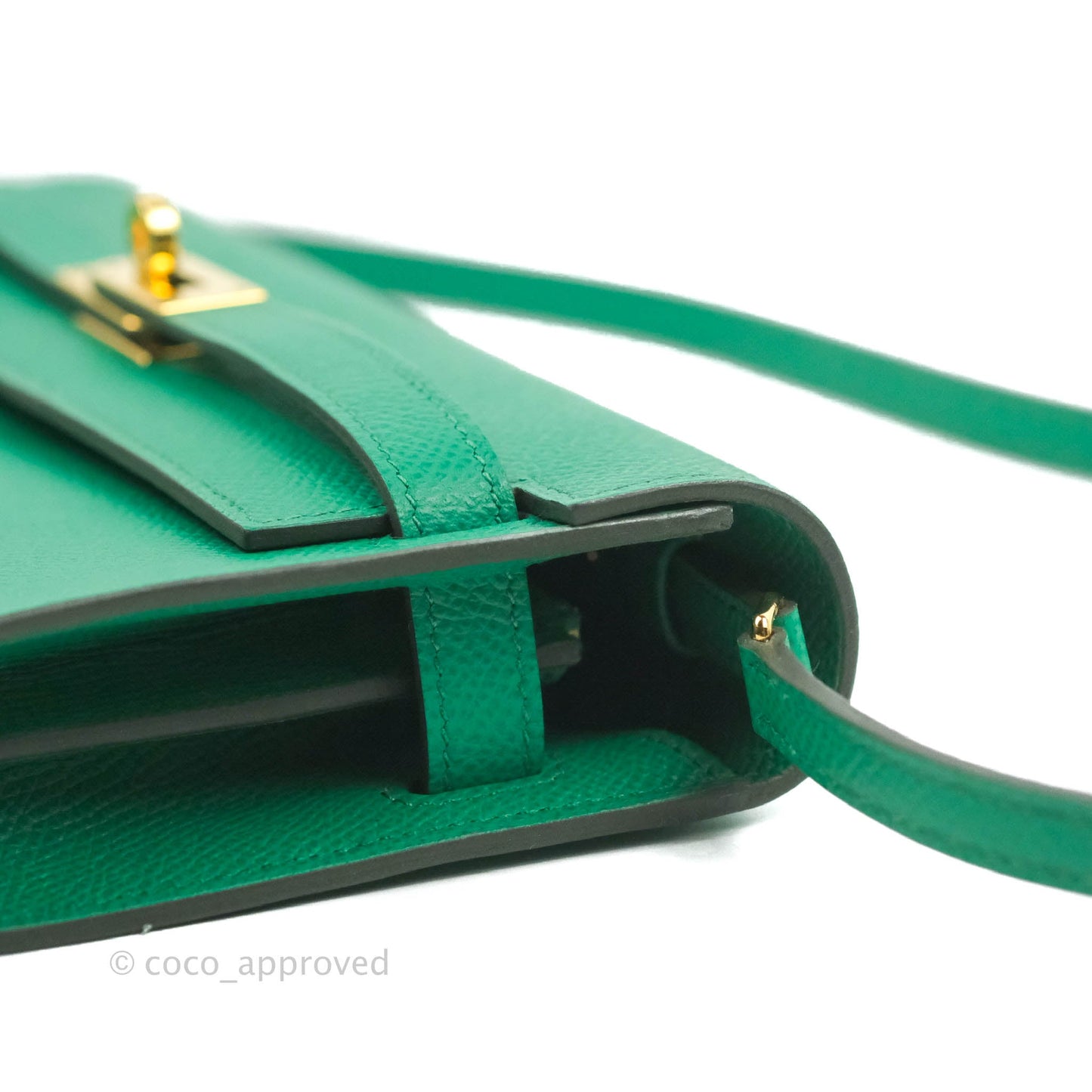 Hermès Kelly To Go Wallet Veau Epsom 06 Vert Jade Gold Hardware