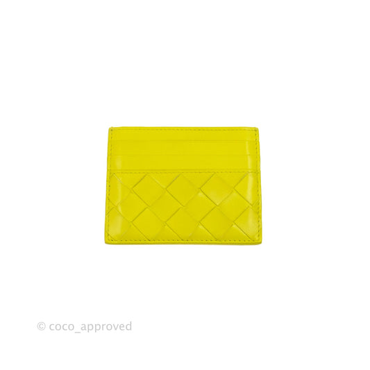 Bottega Veneta Intrecciato Card Holder Kiwi