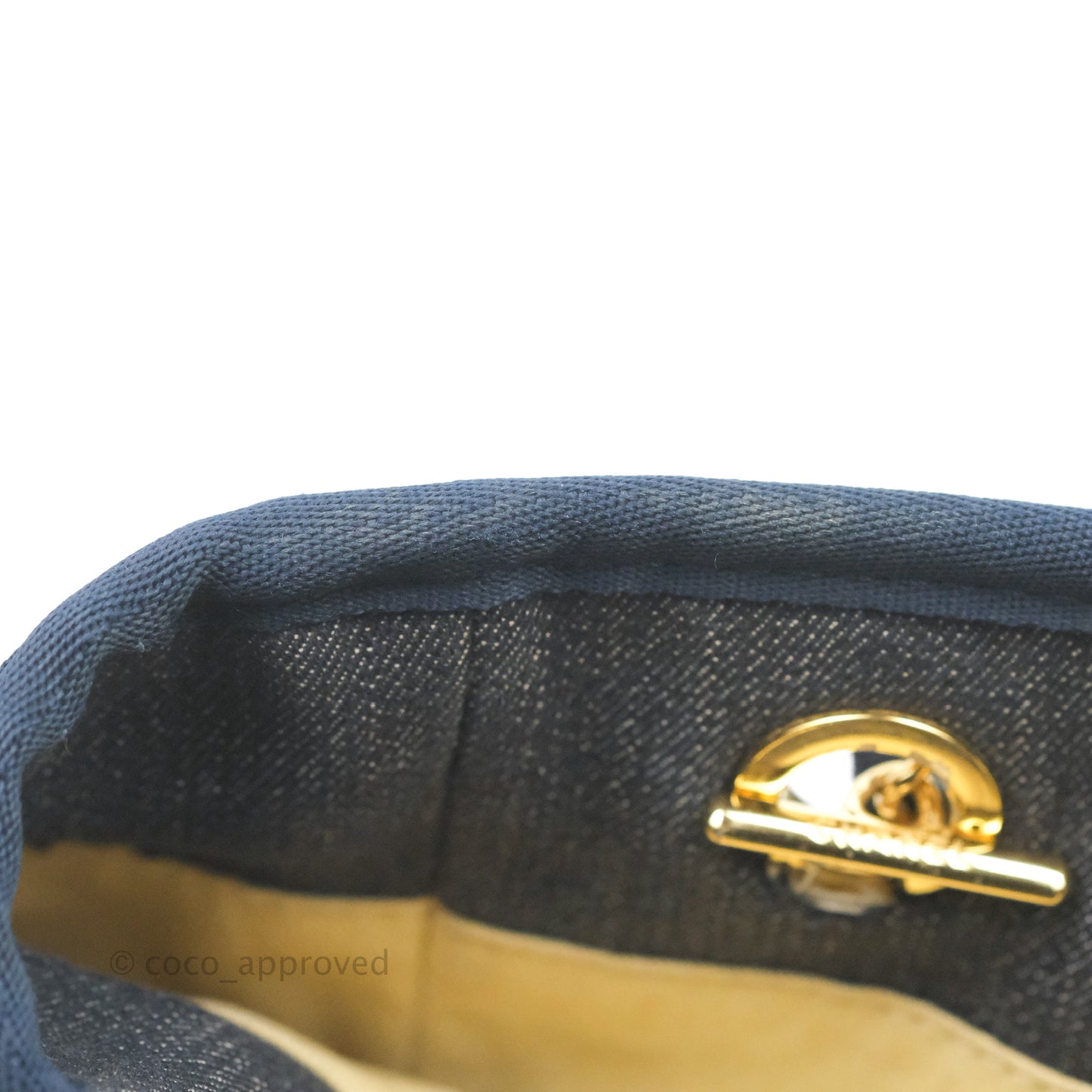 Chanel Mini Deauville Denim Gold Hardware Tote