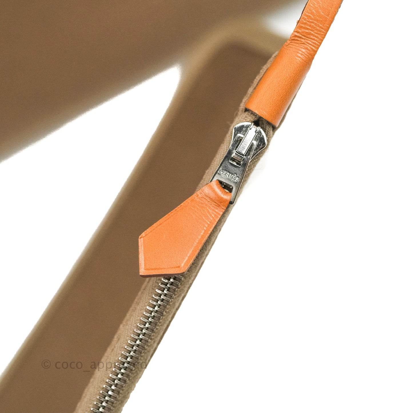 Hermès Herbag Zip 31 Etoupe/Fauve Canvas Palladium Hardware