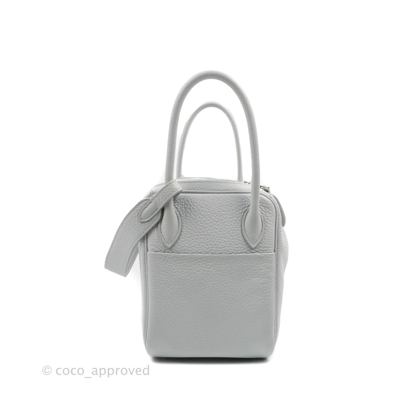 Hermès Lindy 26 Blue Glacier 8U Taurillon Clemence Palladium Hardware