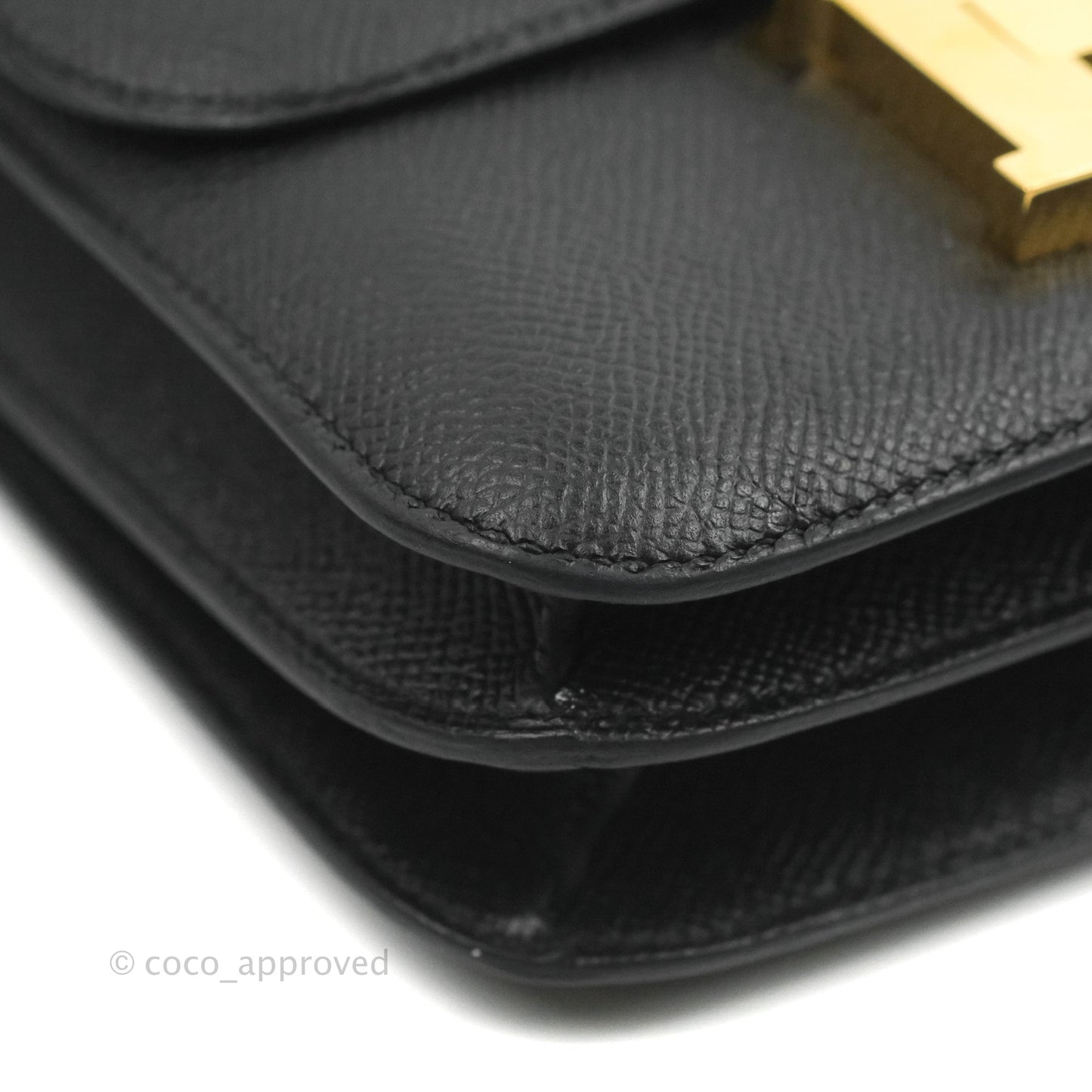 Hermès Constance Mini 18cm Black Epsom Gold Hardware