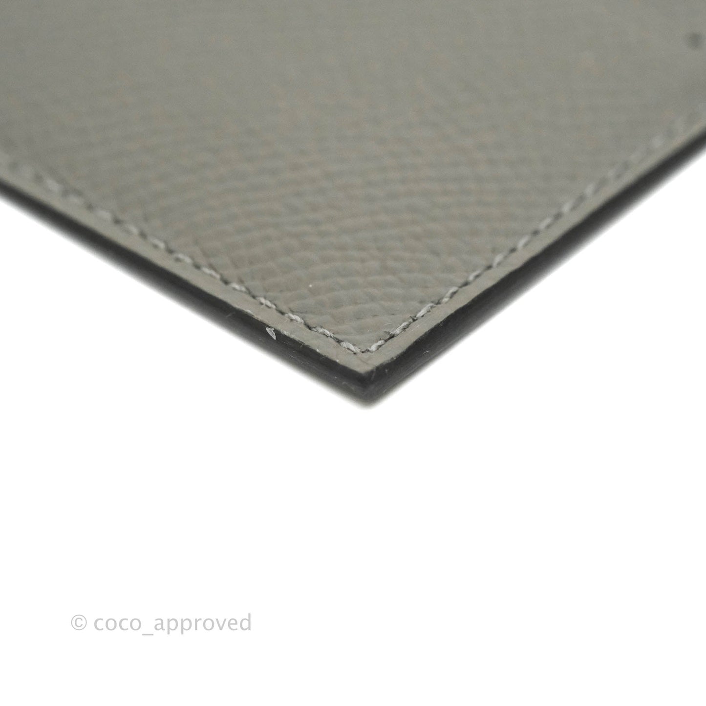 Hermès Citizen Twill Card Holder Garden of Harnesses Gris Meyer 0L Epsom