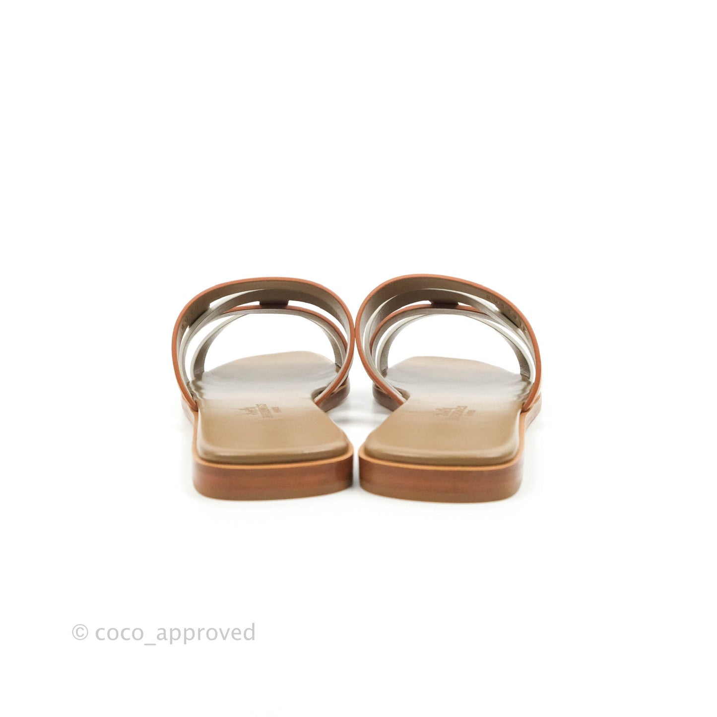 Hermès Calfskin Amore Sandals White Naturel Size 36.5