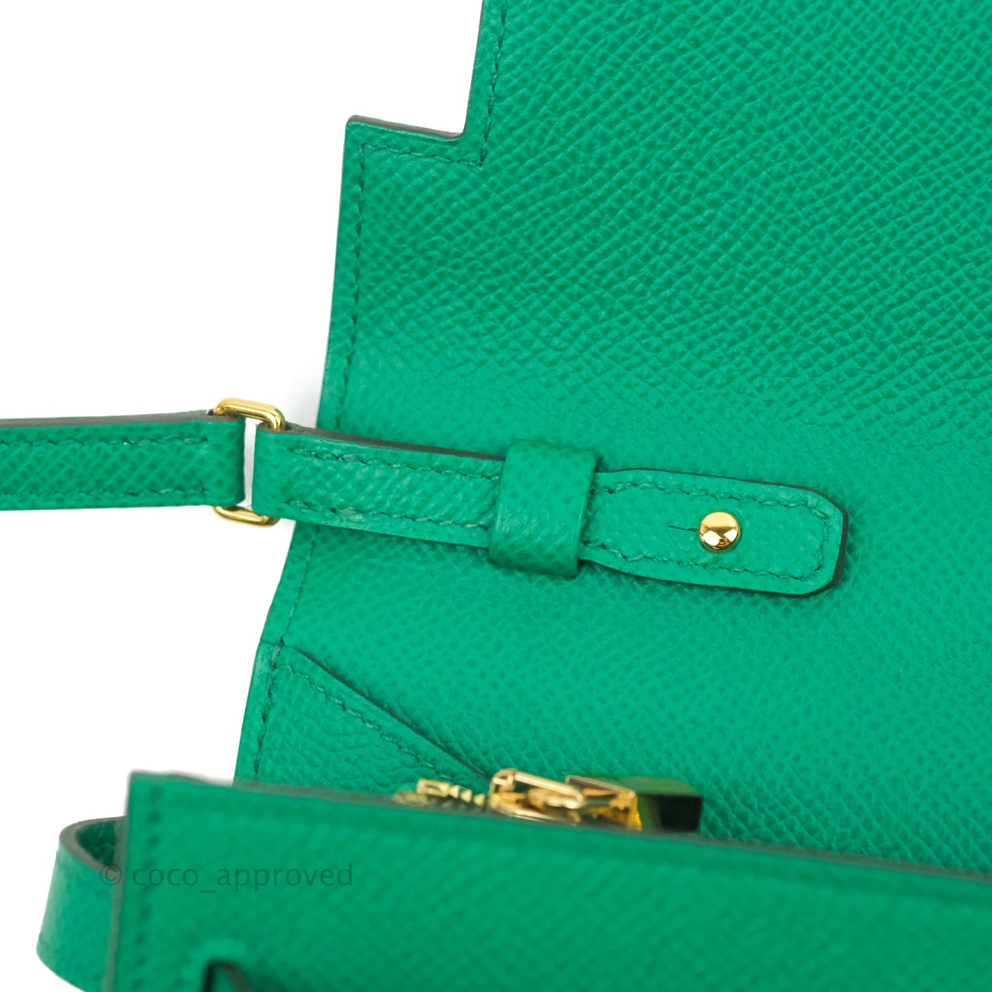 Hermès Kelly To Go Wallet Veau Epsom 06 Vert Jade Gold Hardware
