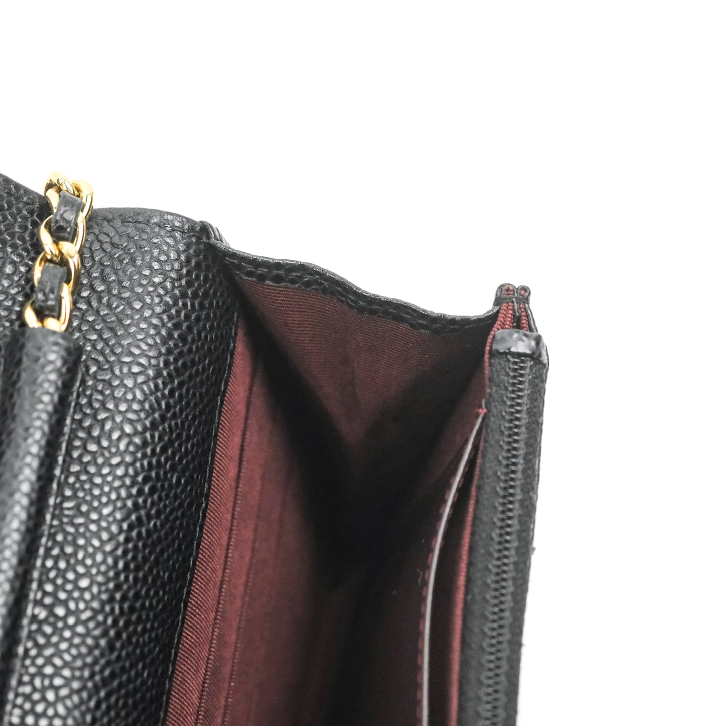 Chanel Quilted Classic WOC Black Caviar Gold Hardware