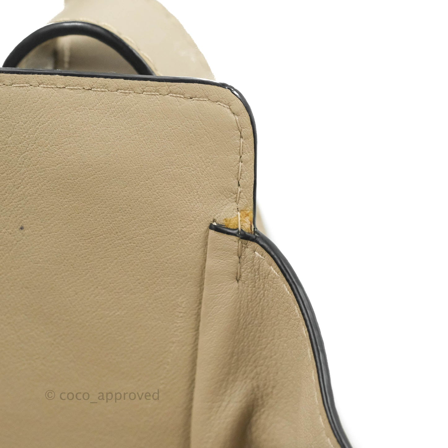 Loewe Mini Hammock Drawstring in Classic Beige Calfskin