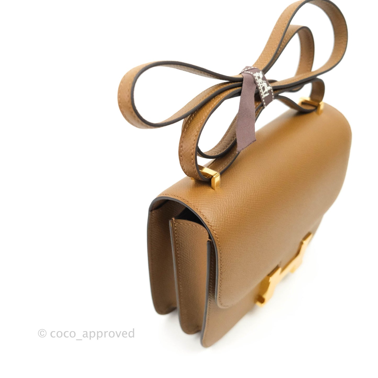 Hermès Constance Mini 18cm Alezan Epsom Gold Hardware