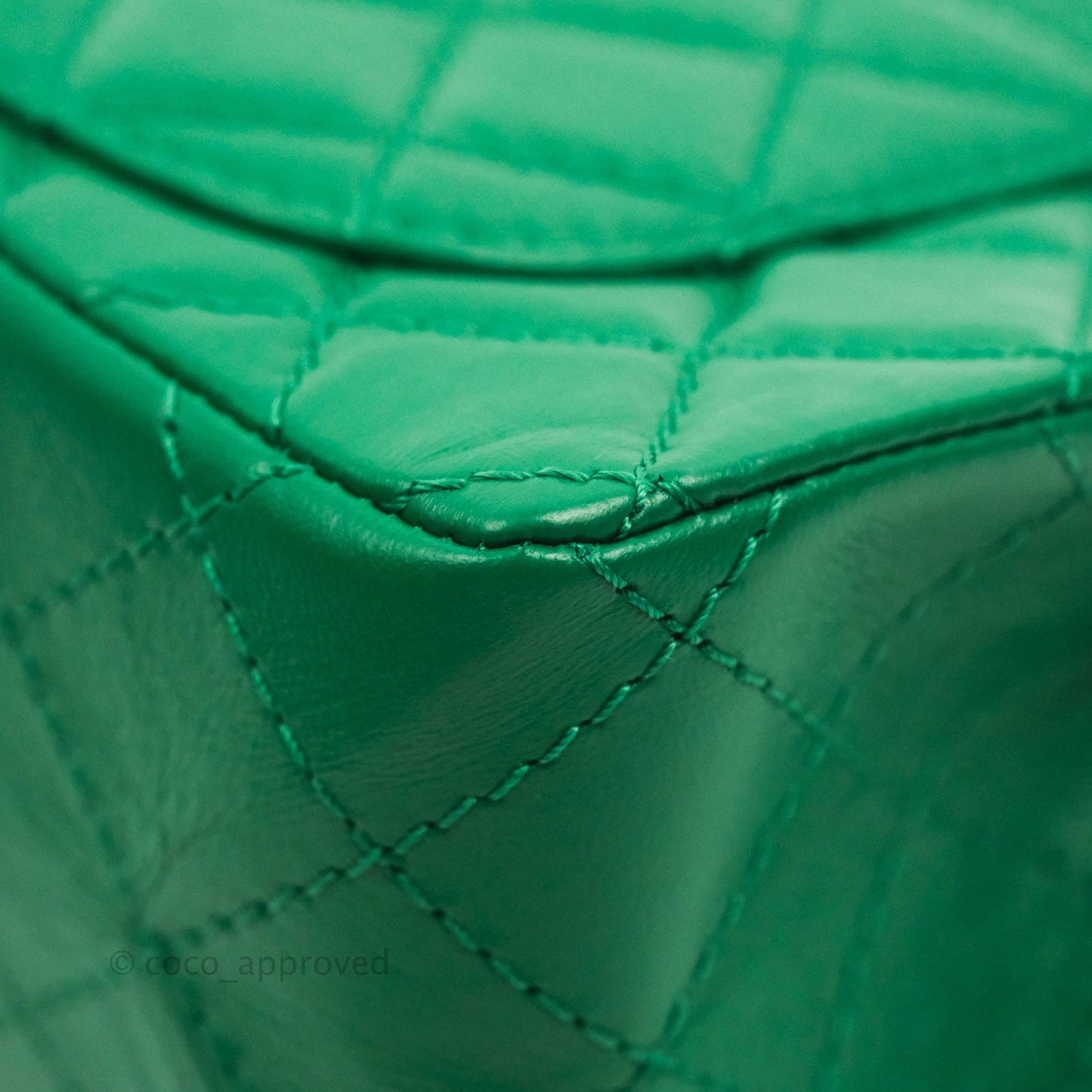 Chanel Mini Reissue 224 Green Aged Calfskin Aged Gold Hardware