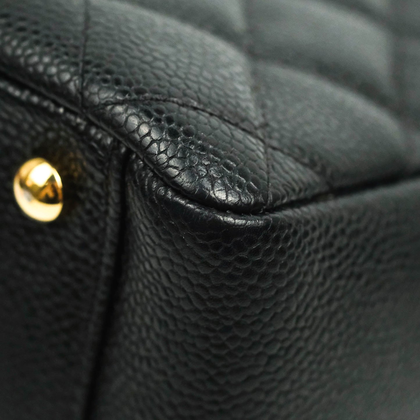 Chanel PTT Petite Timeless Shopping Tote Bag Black Caviar Gold Hardware