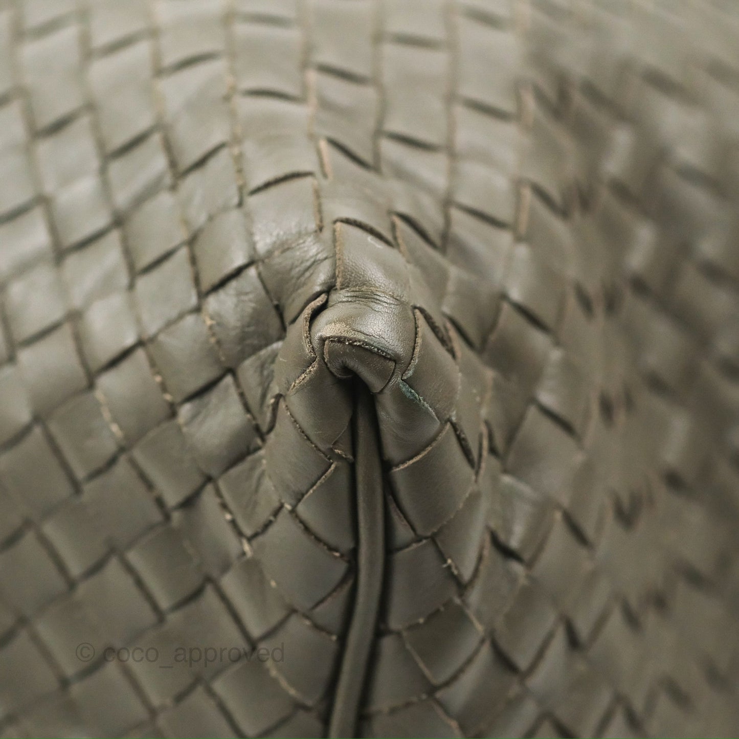 Bottega Veneta Medium Sloane Hobo Intrecciato Nappa Dark Olive Green