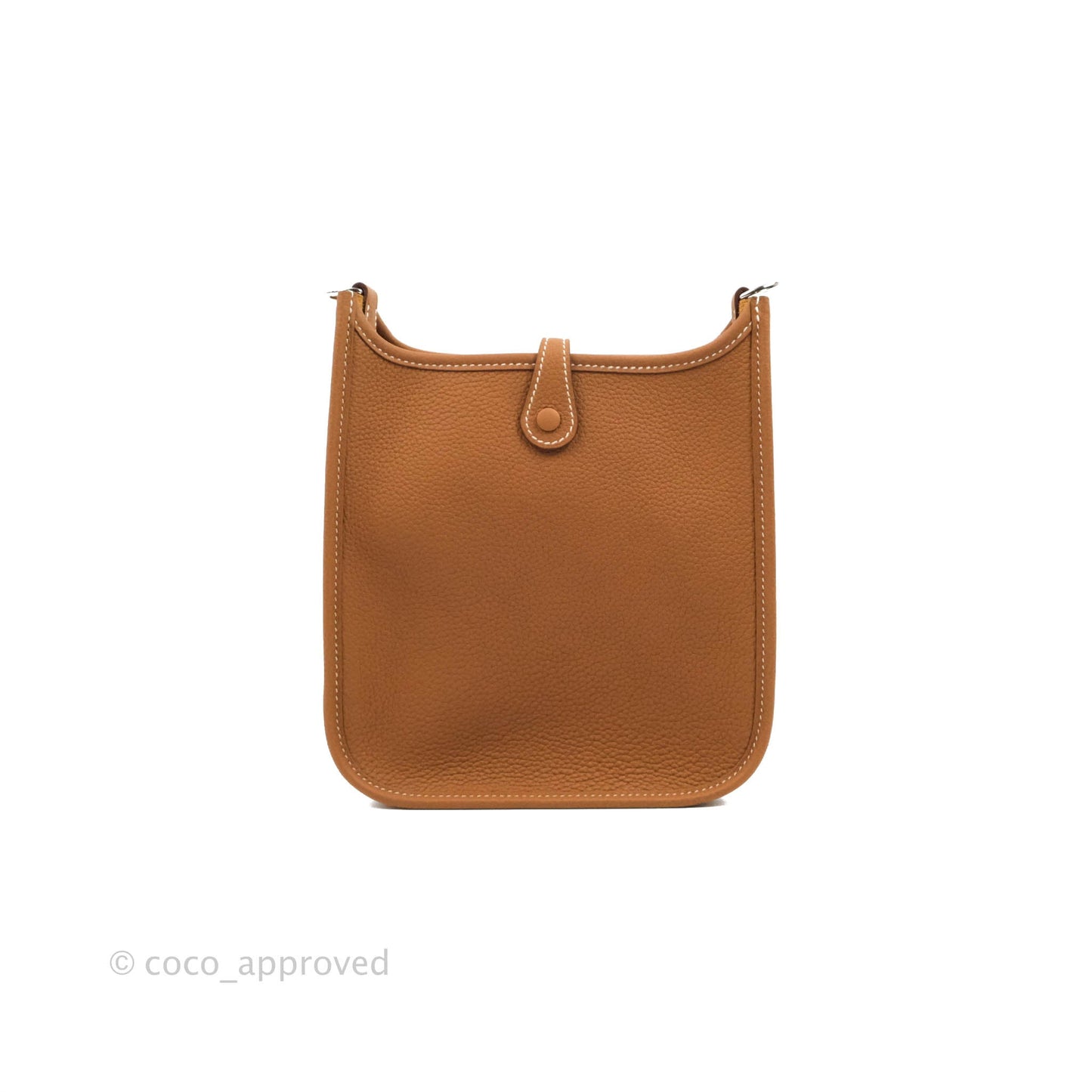 Hermès Mini Evelyne 16 Gold Clemence Palladium Hardware