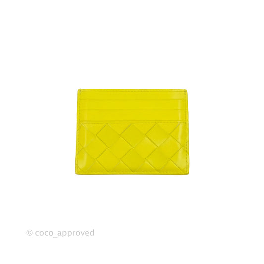 Bottega Veneta Intrecciato Card Holder Kiwi