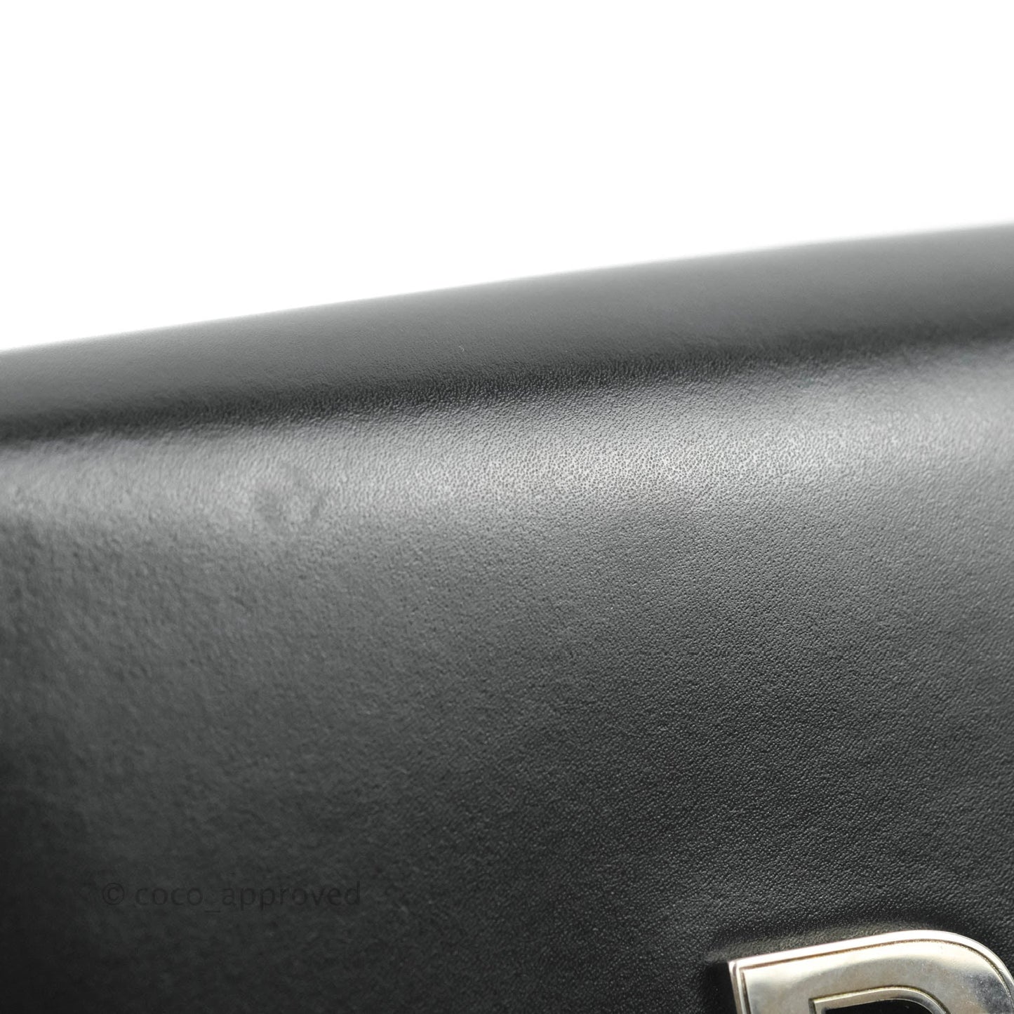 Balenciaga Small B Bag Black Box Calfskin Silver Hardware
