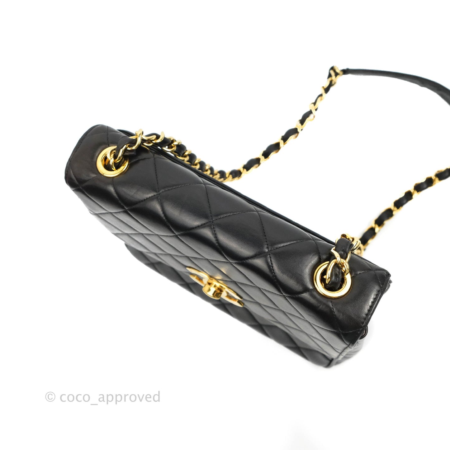Chanel Quilted XL Vintage Black Lambskin Large 24K CC Bag