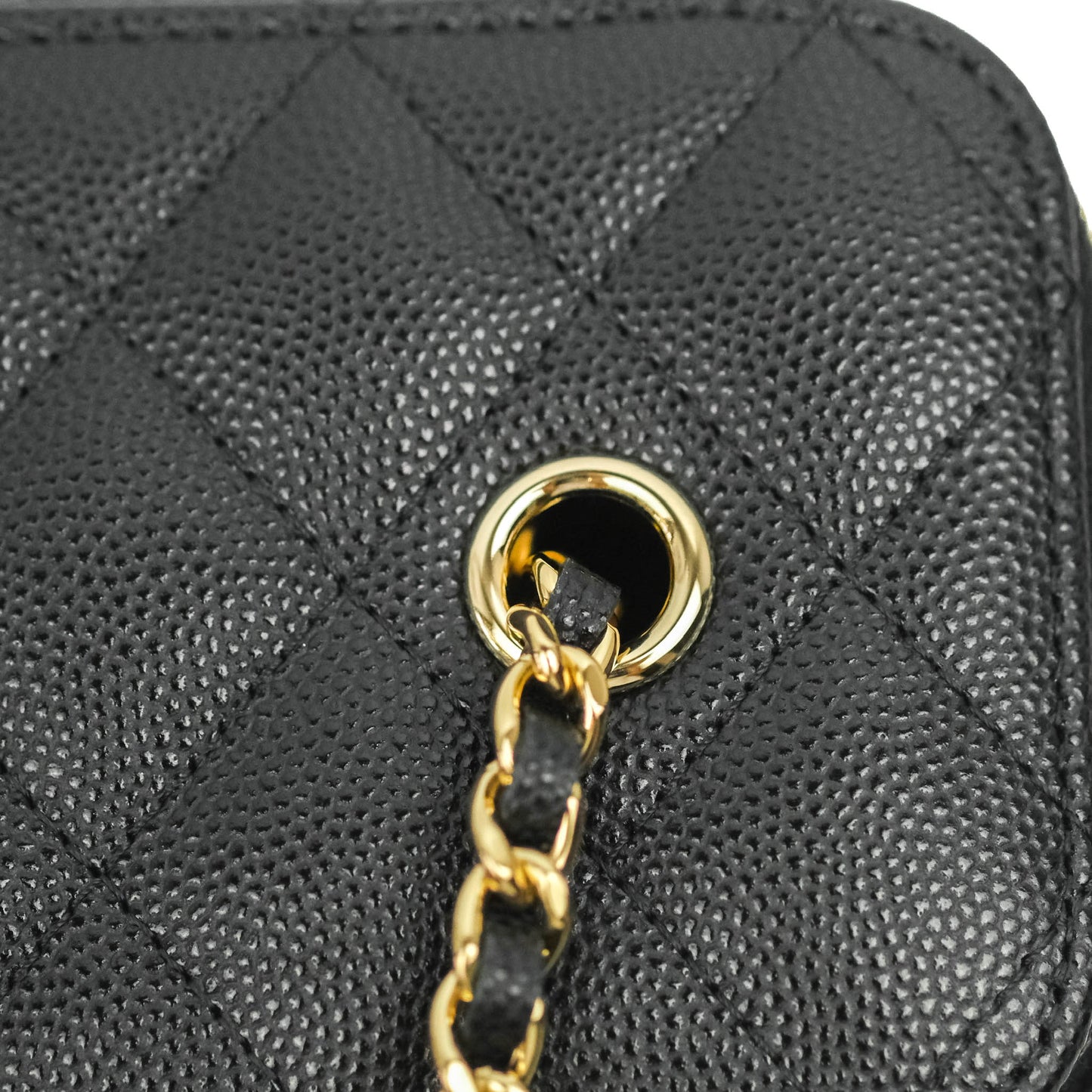 Chanel Vanity with Classic Chain Black Caviar Gold Hardware