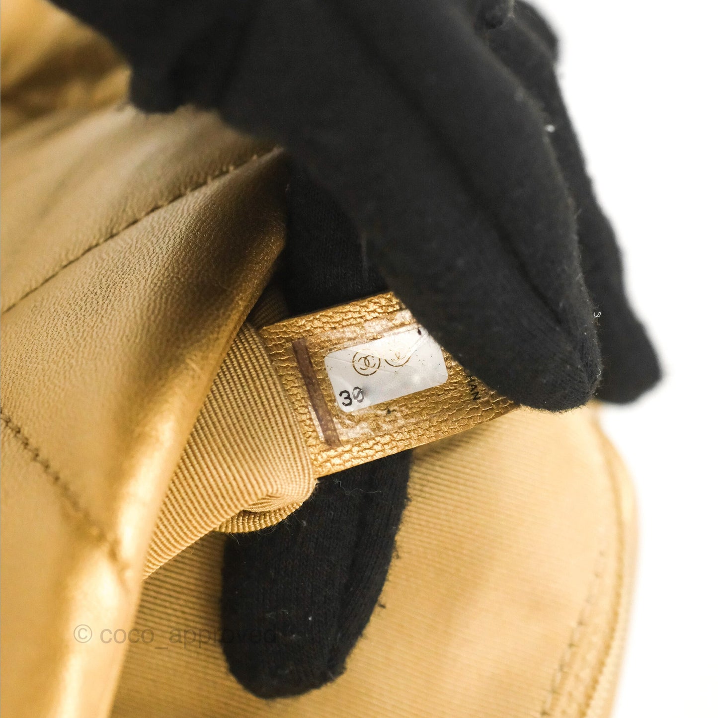 Chanel 19 Small Metallic Gold Lambskin Mixed Hardware