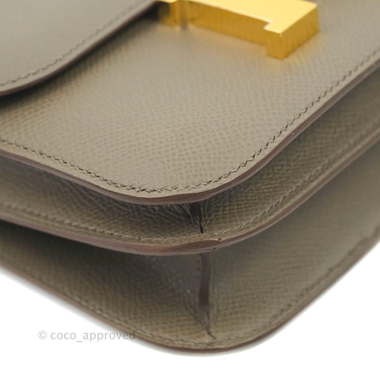 Hermès Constance Mini 18cm Etaine Epsom Gold Hardware