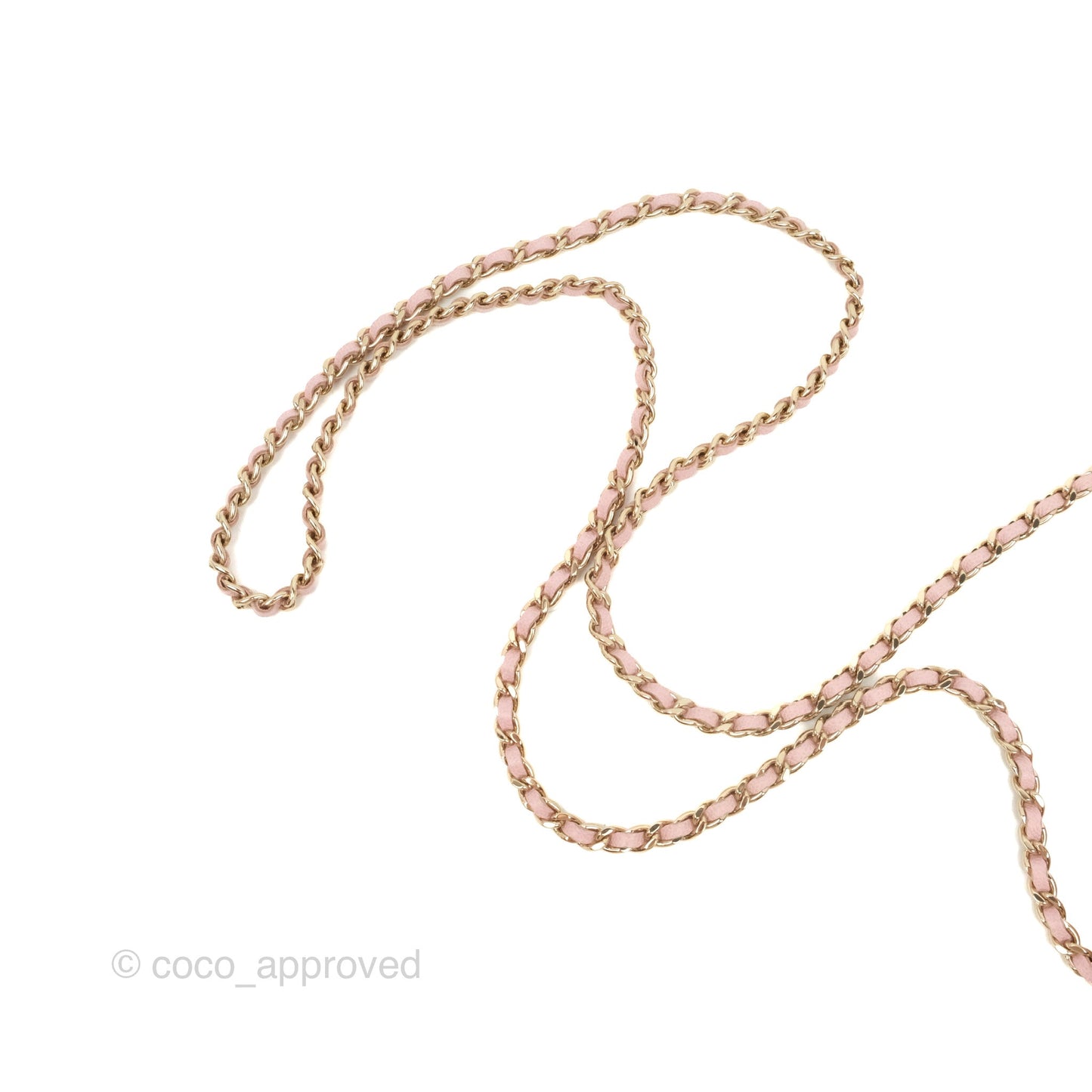 Chanel Quilted Wallet on Chain WOC Light Pink Caviar Gold Hardware