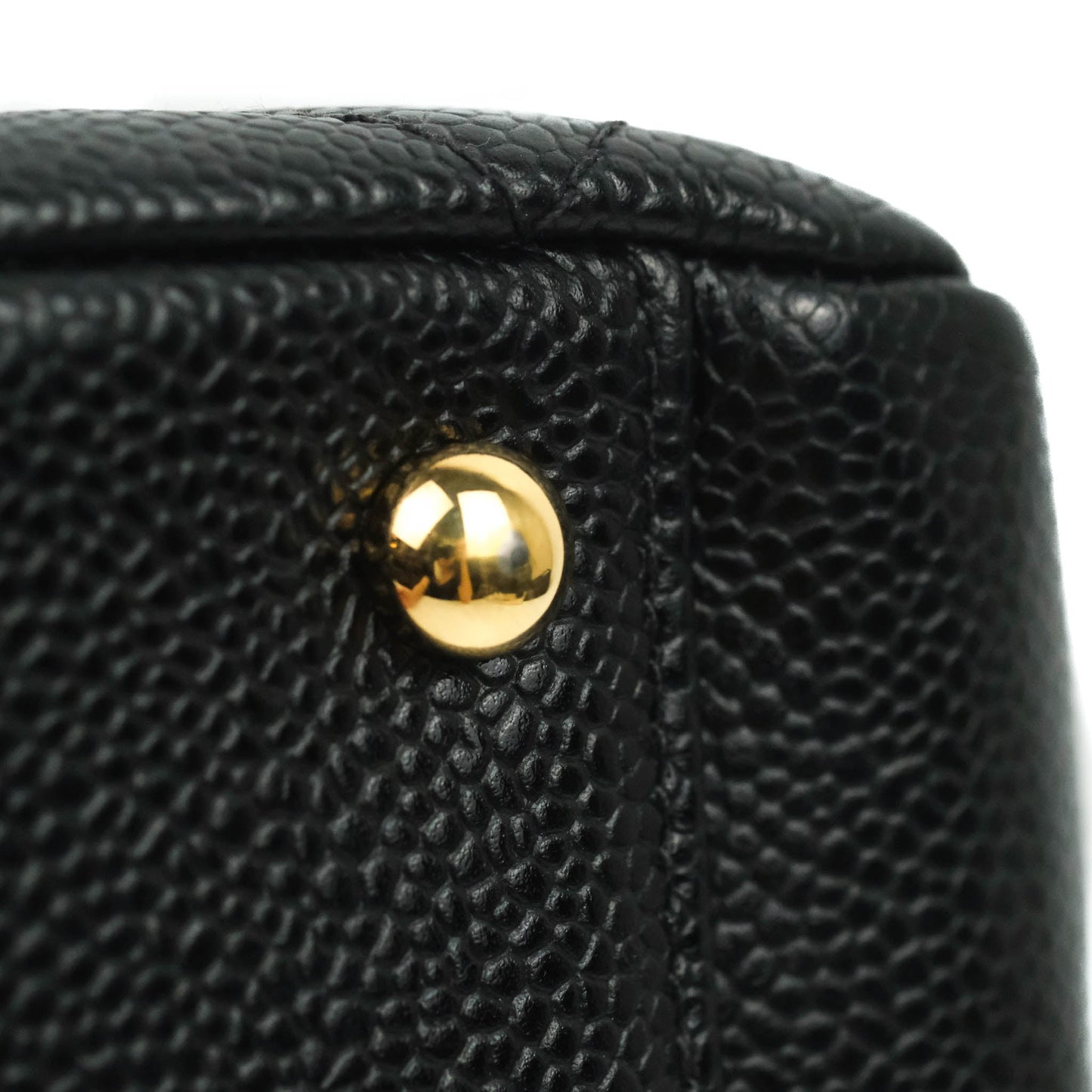 Chanel PTT Petite Timeless Shopping Tote Bag Black Caviar Gold Hardware