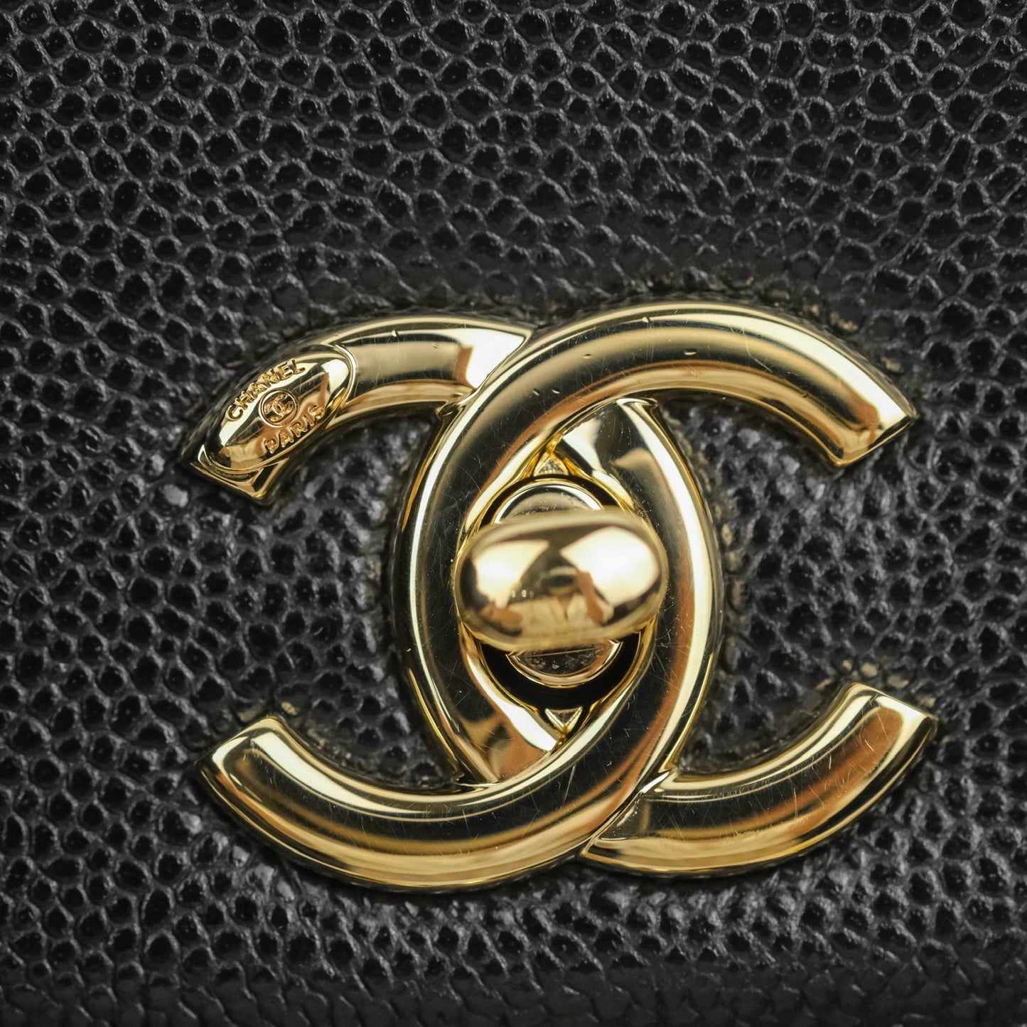 Chanel Quilted Business Affinity Backpack Black Caviar Light Gold Hardware