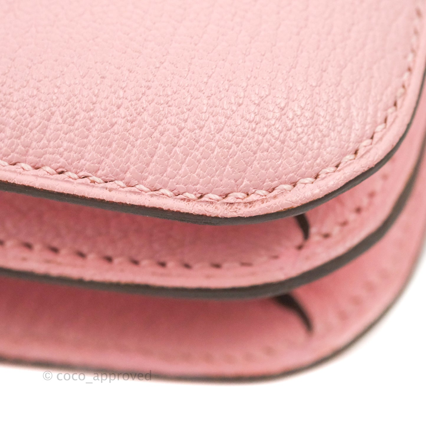 Hermès Constance III Mini 18cm Sakura Chevre Mysore Palladium Hardware