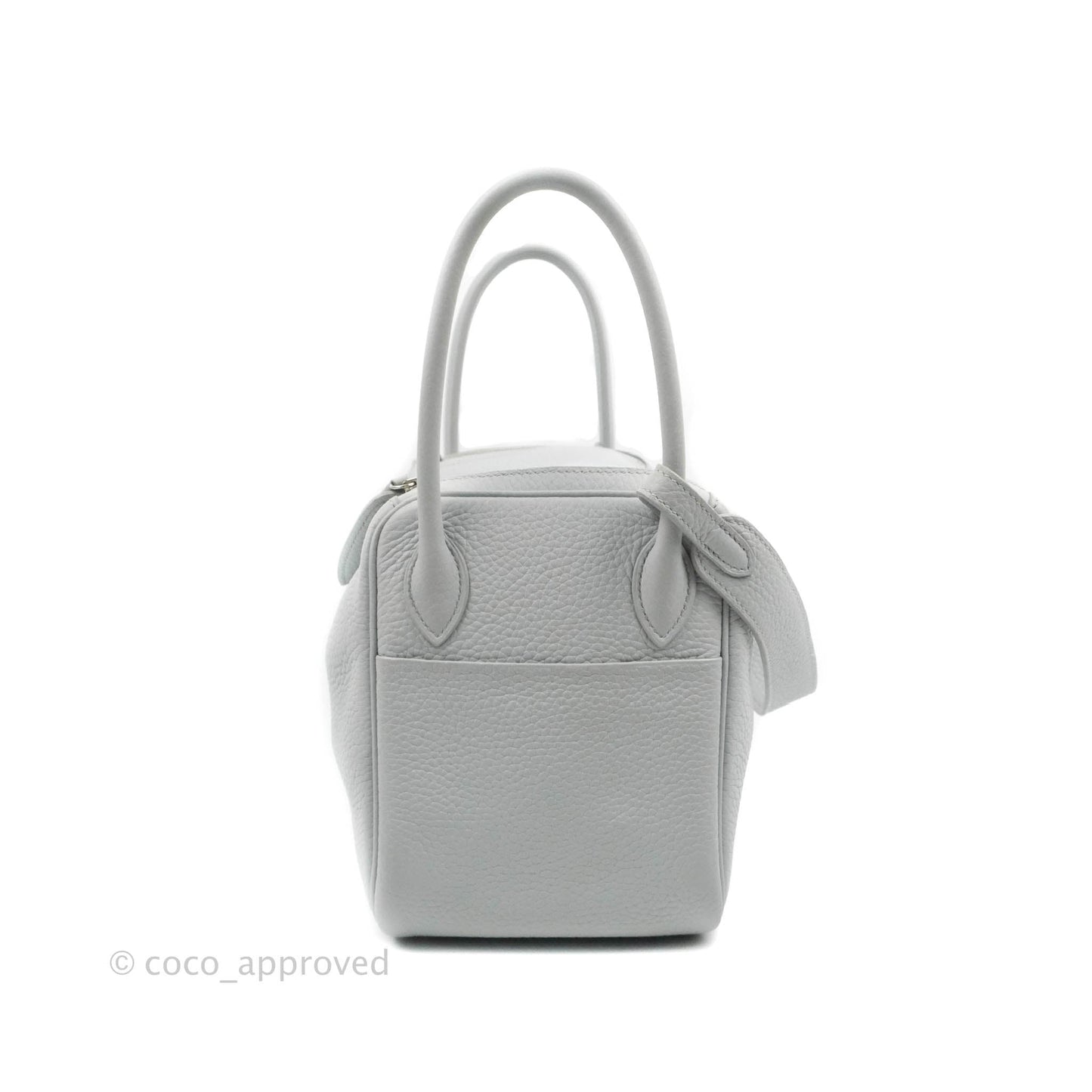 Hermès Lindy 26 Blue Glacier 8U Taurillon Clemence Palladium Hardware