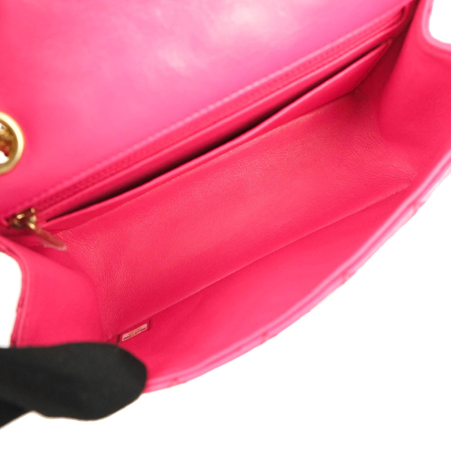 Chanel Mini Reissue 224 Fuschia Pink Aged Calfskin Aged Gold Hardware
