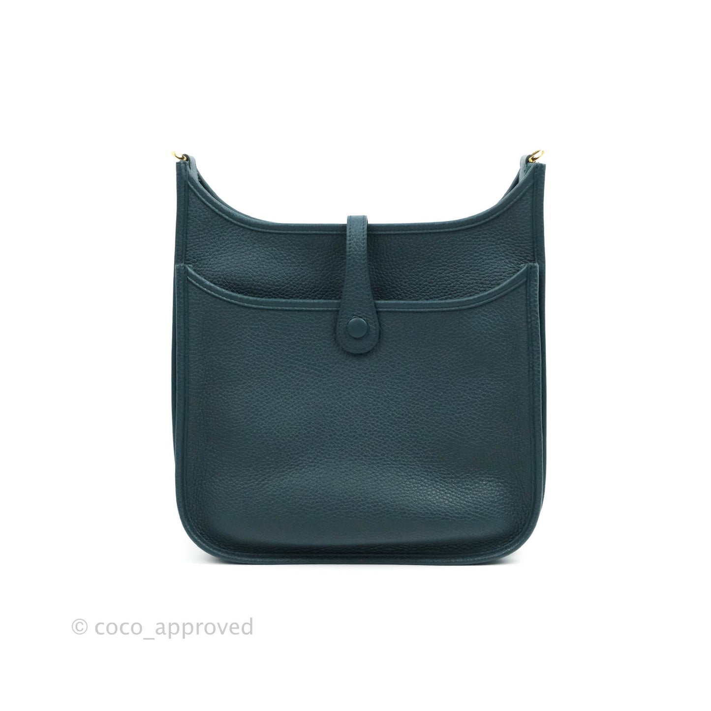 Hermès Evelyne 29 Taurillon Clemence Vert Cypress Gold Hardware