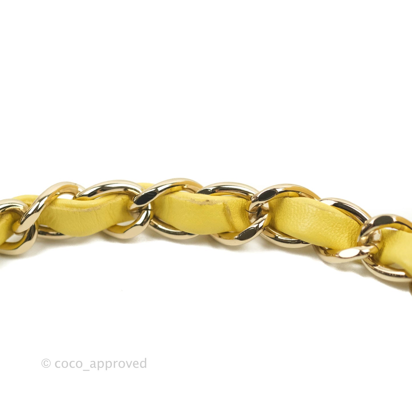 Chanel Classic Mini Rectangular Flap Yellow Tweed Gold Hardware