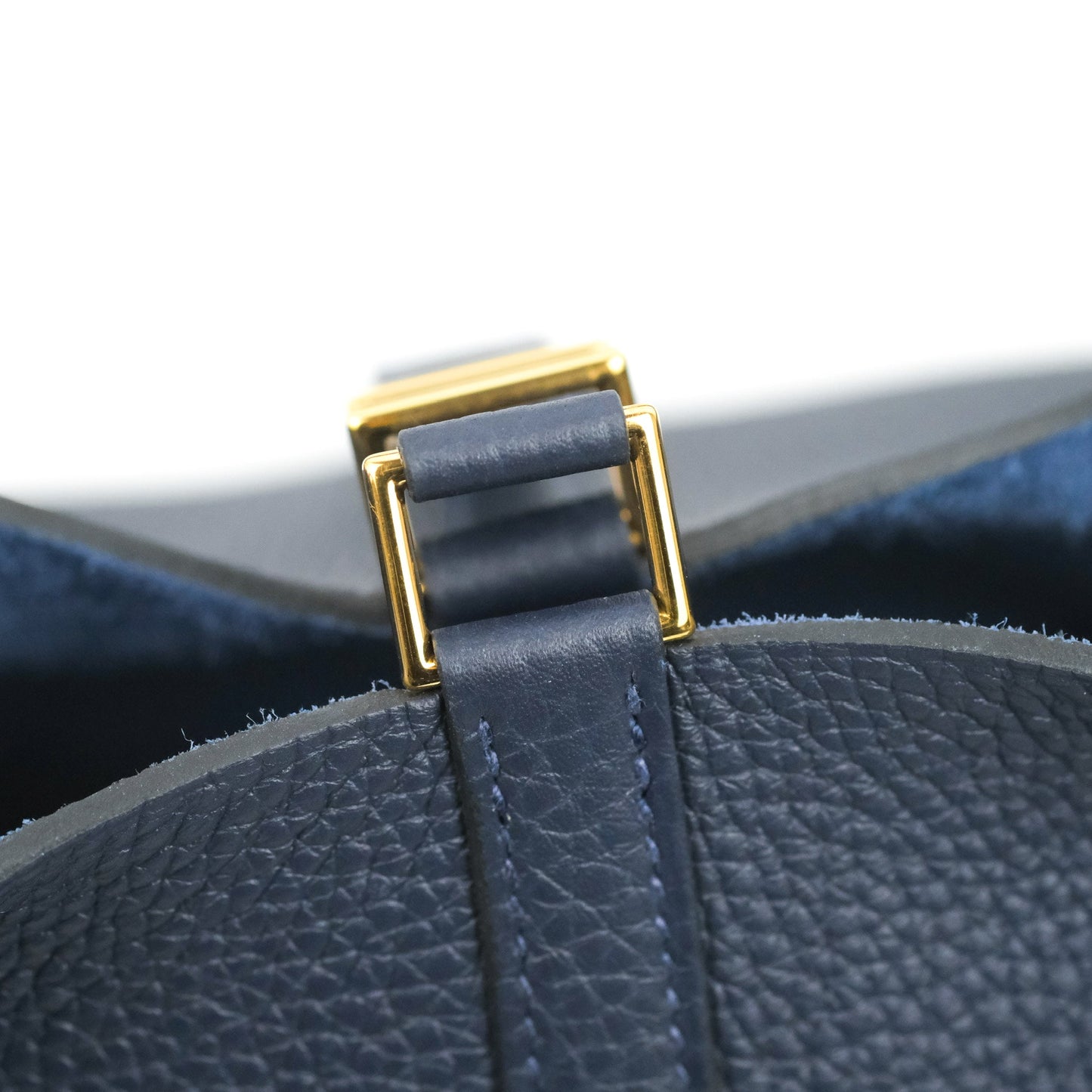 Hermès Picotin 22 Clemence Bleu Nuit Gold Hardware