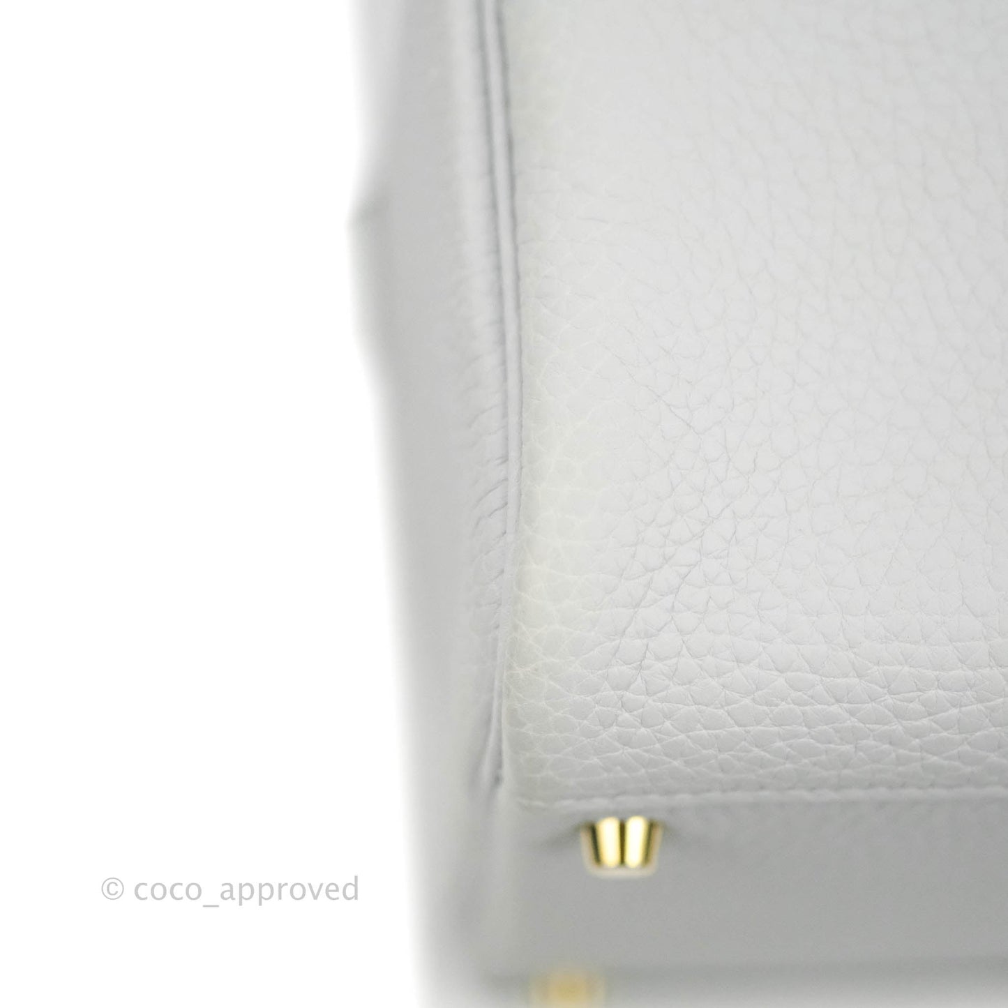 Hermès Mini Lindy 20 Blue Pale Clemence Gold Hardware