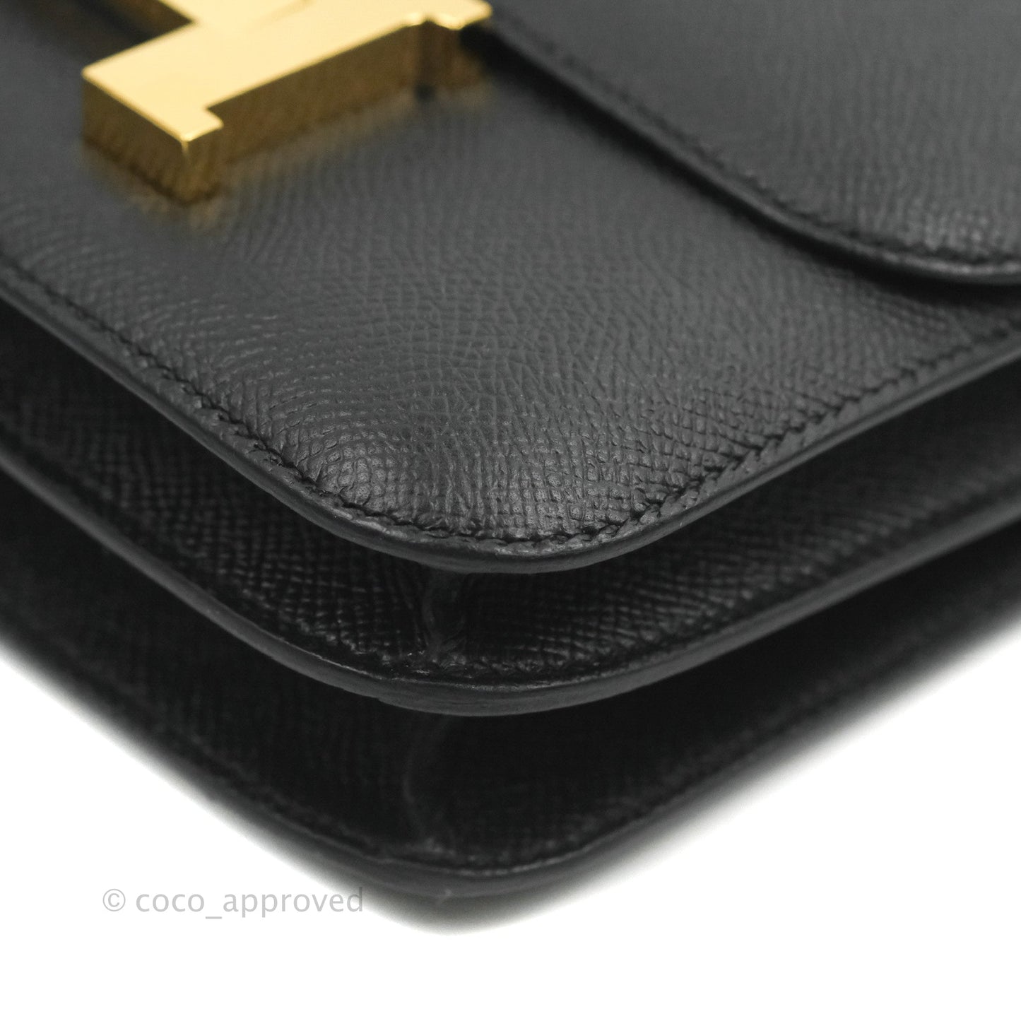 Hermès Constance Mini 18cm Black Epsom Gold Hardware