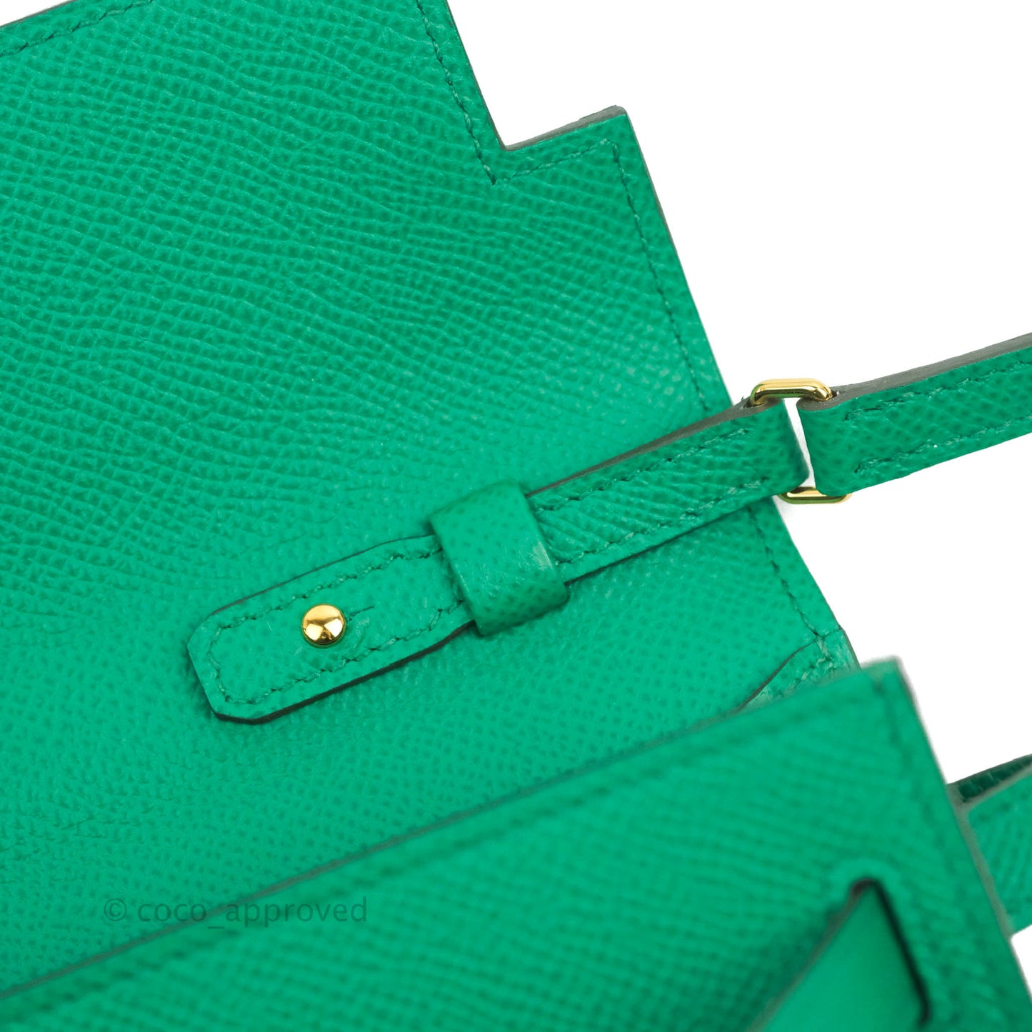 Hermès Kelly To Go Wallet Veau Epsom 06 Vert Jade Gold Hardware