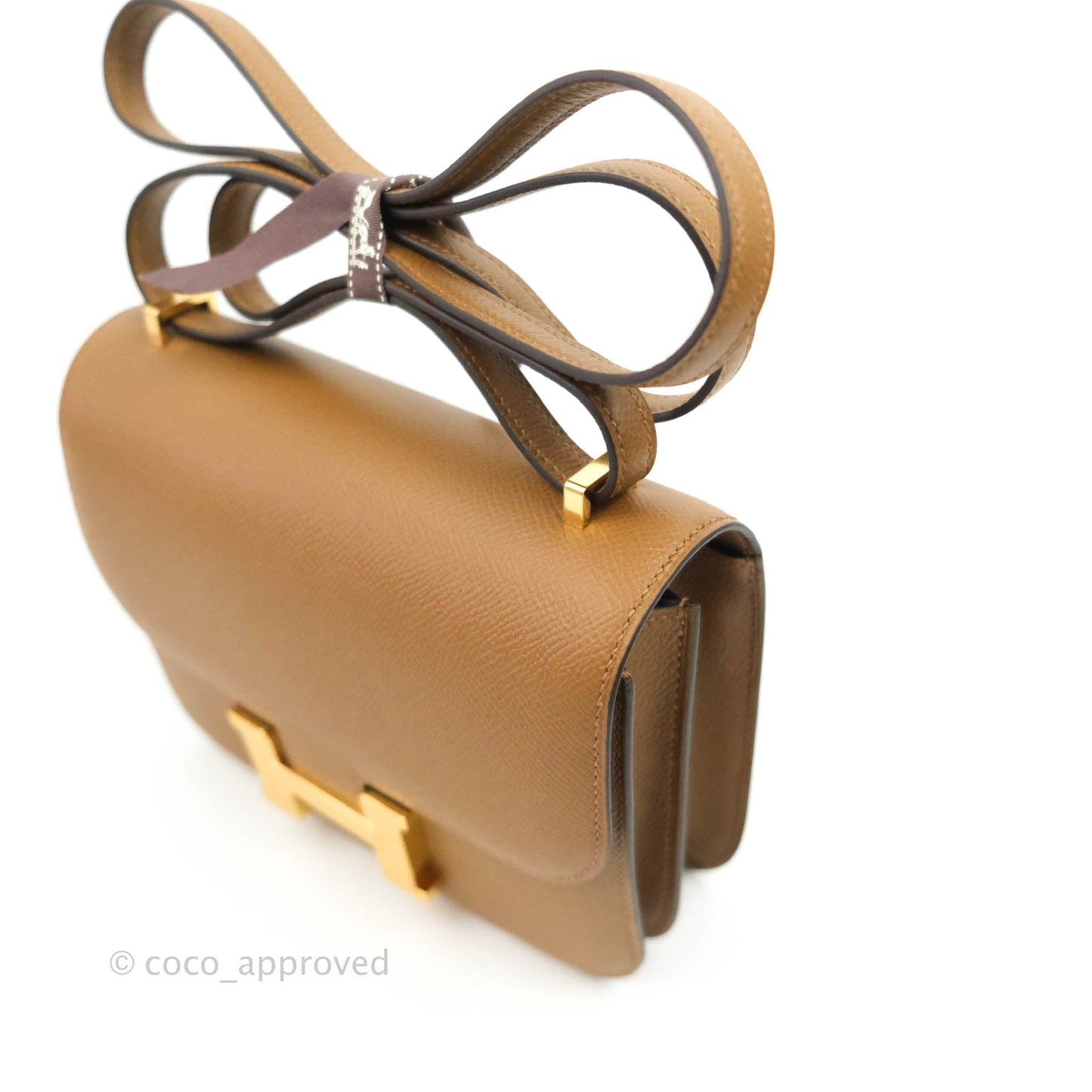 Hermès Constance Mini 18cm Alezan Epsom Gold Hardware